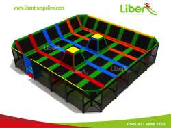 Professional Gym Olympic Trampolines With Ball Hoops
